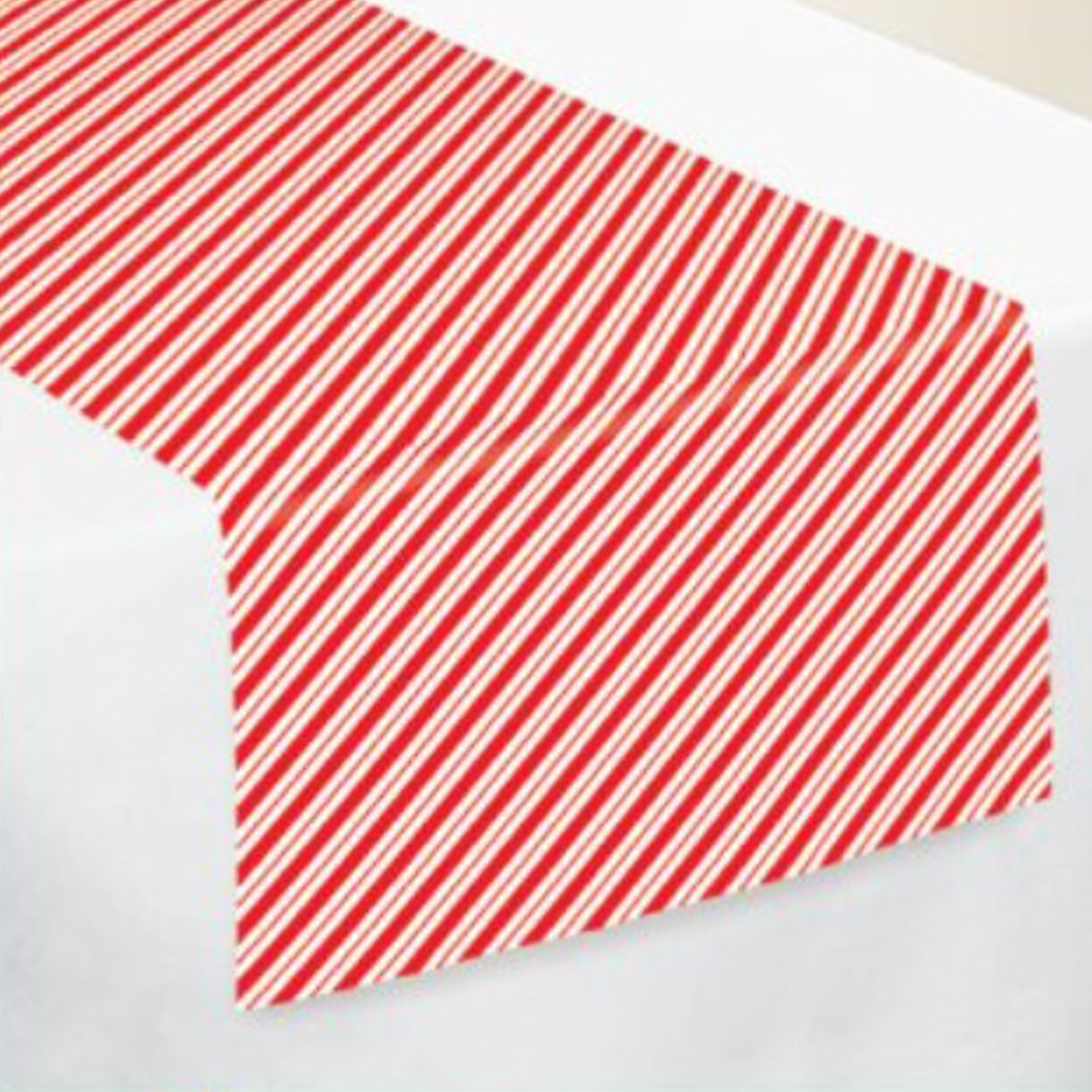 Candy Cane Striped Table Runner